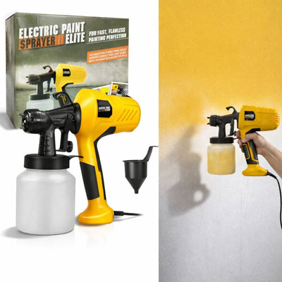 Pistol de Vopsit 30×28×12cm Electric 400W, cu Recipient 800ml Aerograf și Pâlnie Inclusă Engros
