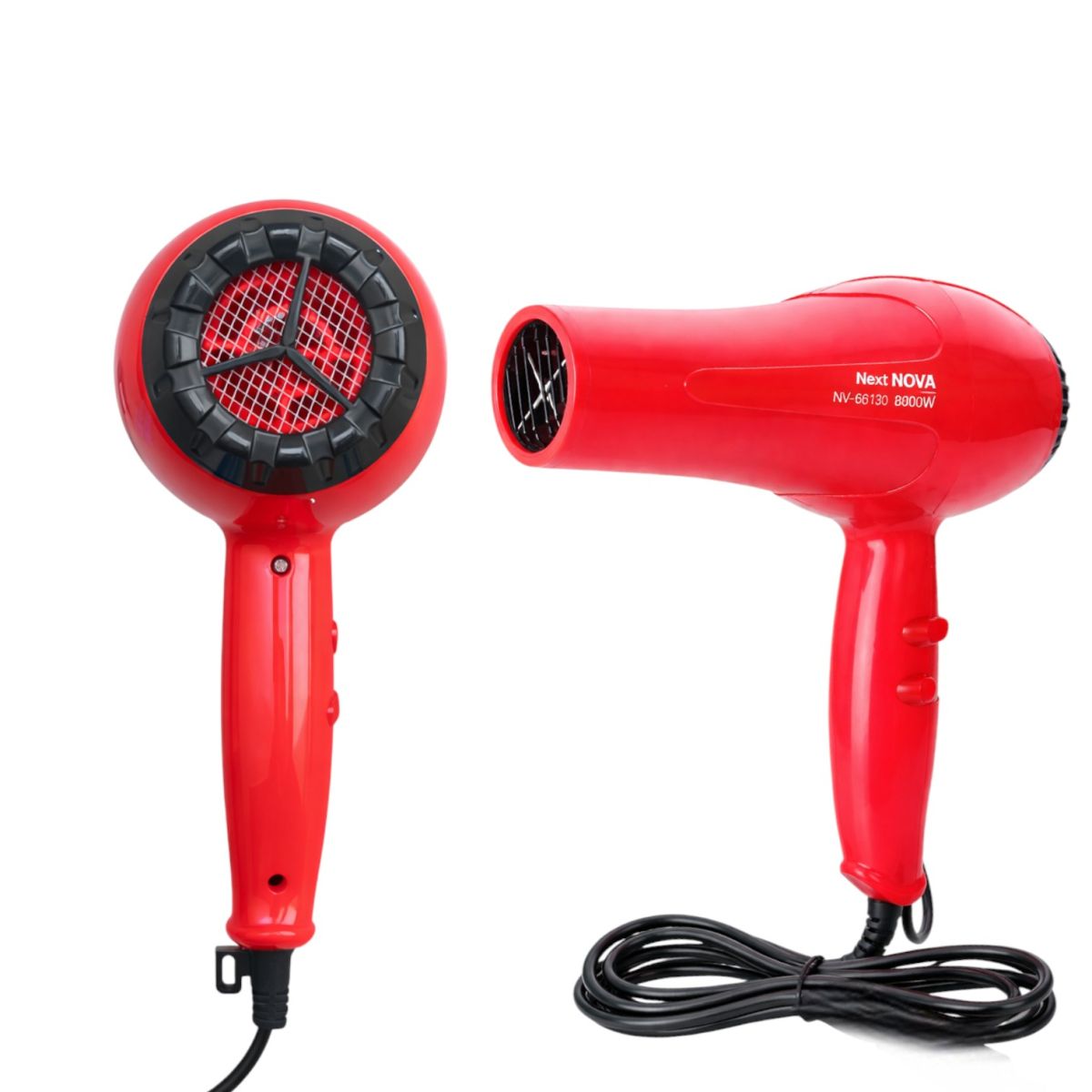 Uscător de Păr 1800W cu 2 Trepte de Viteză și Temperatură, 20x22cm cu Cutie Culoare Roșie Engros