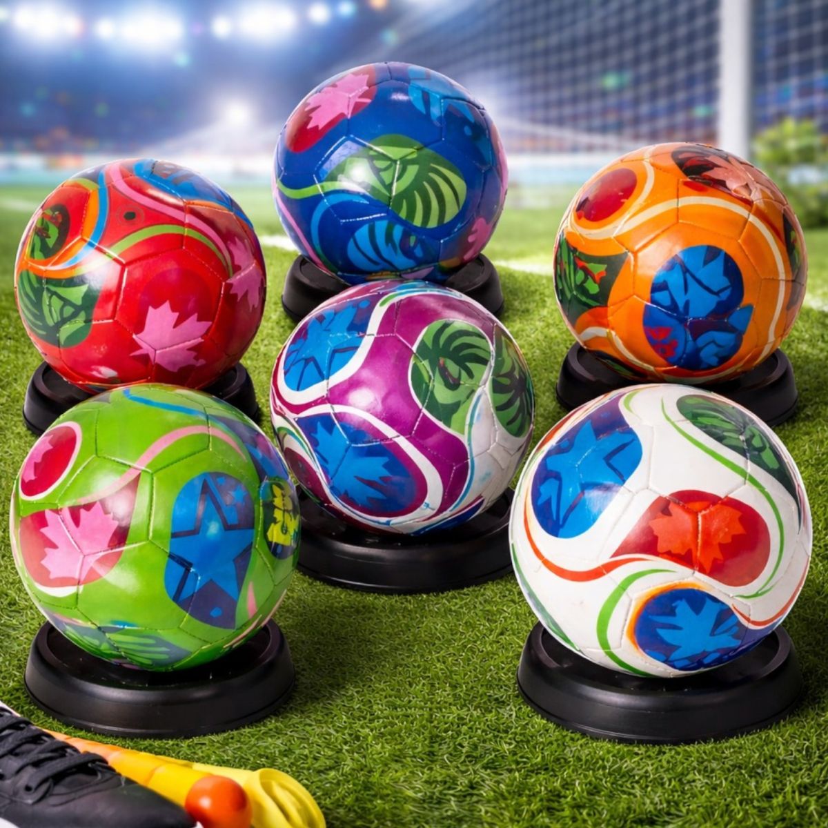 Minge de Fotbal Nr. 5, Diferite Modele Colorate Engros