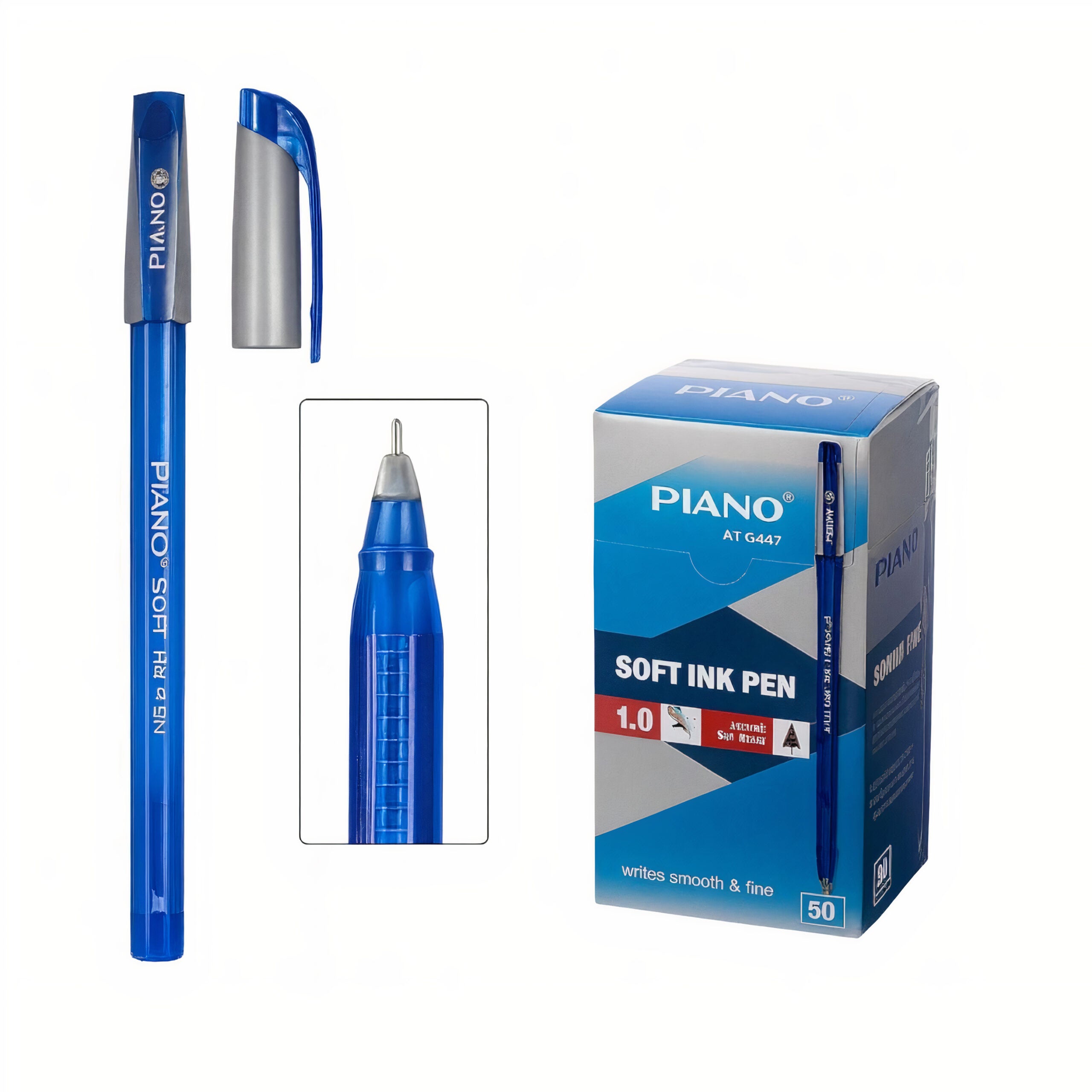 Pix 50/set cu Gel Albastru,14cm cu Penita Subtire Engros