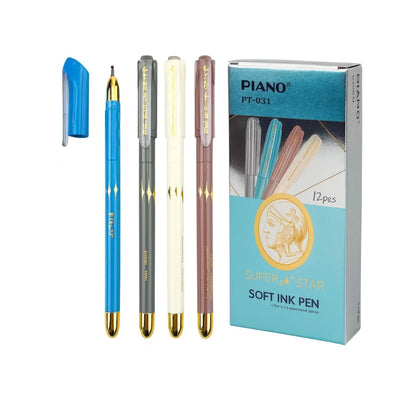 Pix cu Gel 12/set Piano PT-031, 14cm, Pastă Albastră, 6 seturi/tiplă Diferite Culori Engros