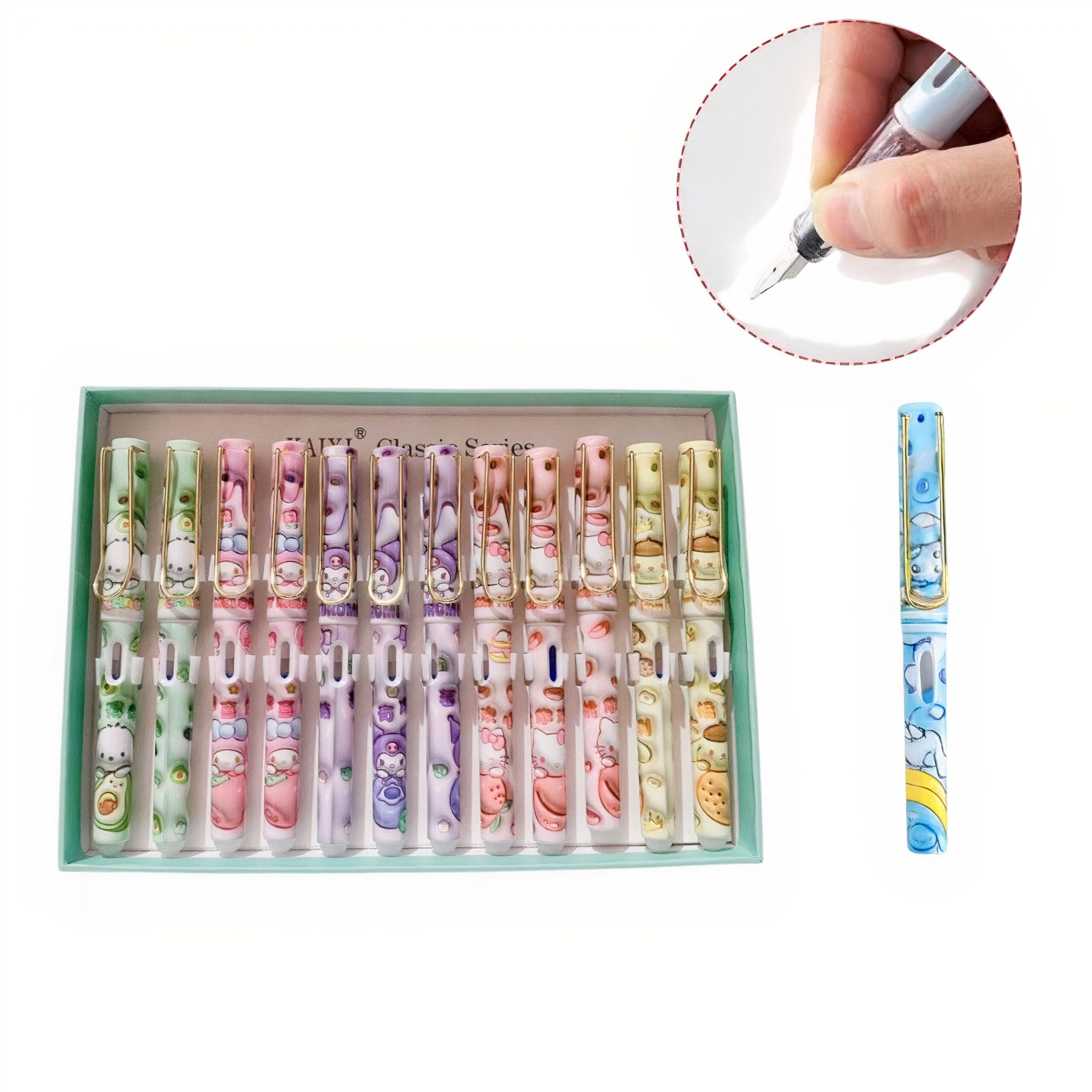 Stilouri Colorate 12/set cu Modele Haioase, 12cm Diferite Modele Engros