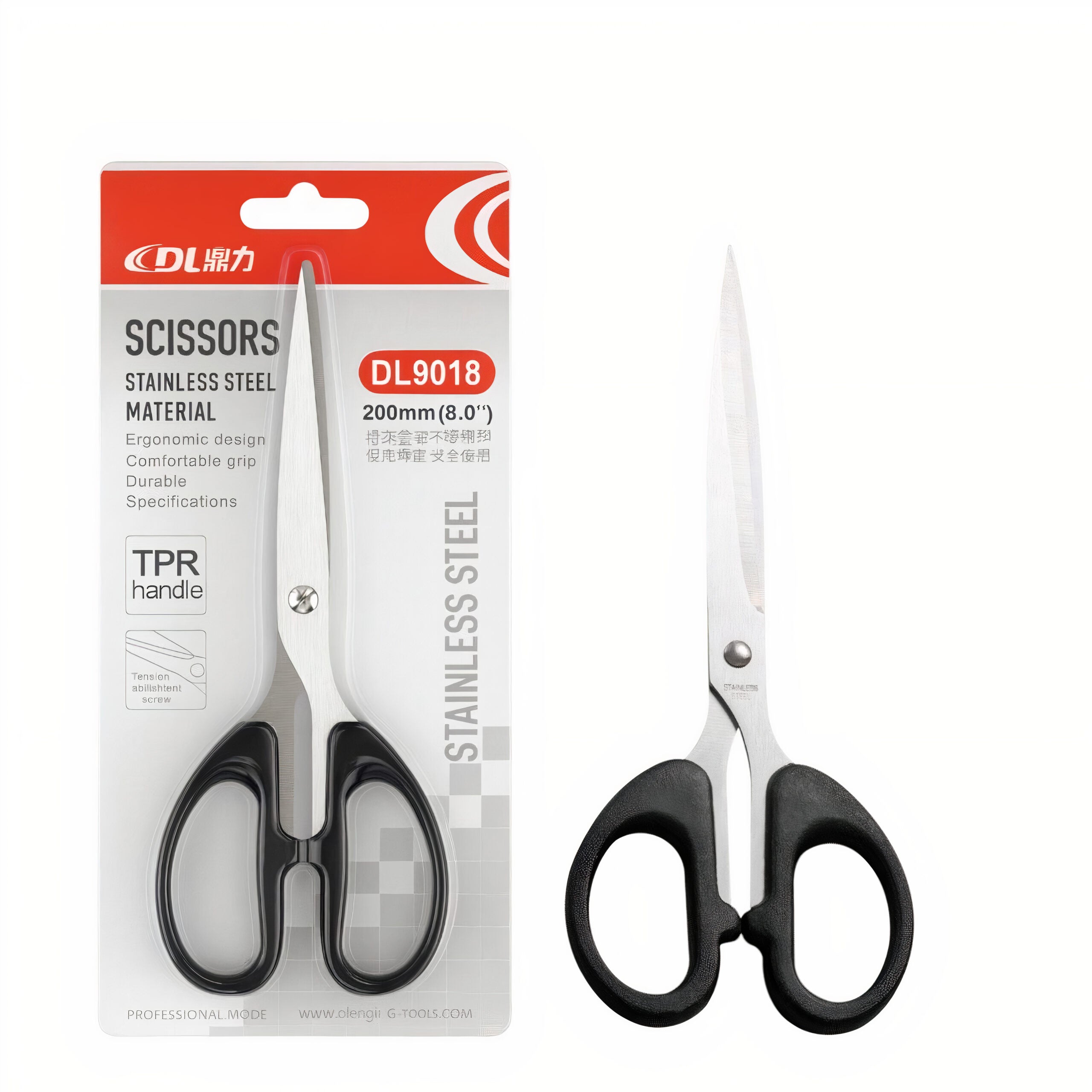 Foarfecă DL9018 12/set din Oțel Inoxidabil, 19cm cu Mâner Ergonomic Engros