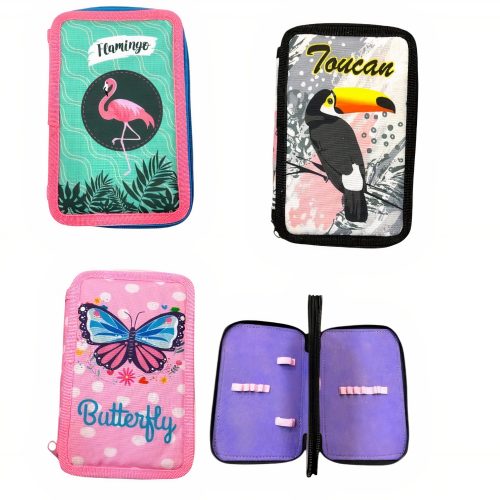 Penar pentru Scoala, 20x14cm cu 2 Fermoare, Neechipat, Diferite Modele Engros