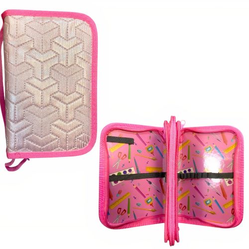 Penar pentru Scoala, 20x14cm cu 2 Fermoare, Neechipat, Diferite Culori Engros