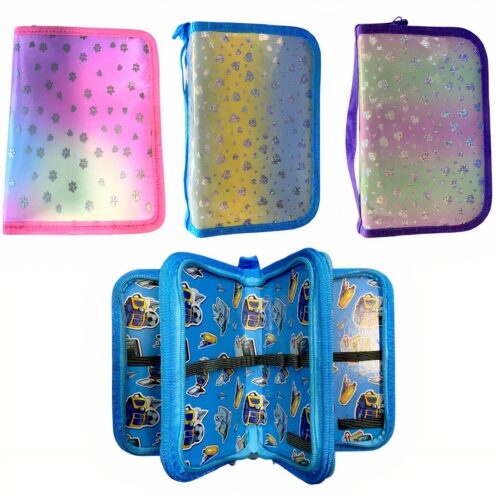 Penar pentru Scoala, 19x12cm cu 3 Fermoare, Neechipat, Diferite Modele Engros