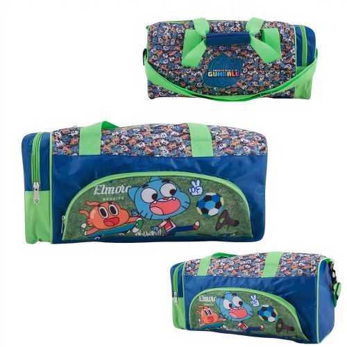 Geanta Sport Gumball 45x18cm pentru Copii, cu 3 Fermoare Engros