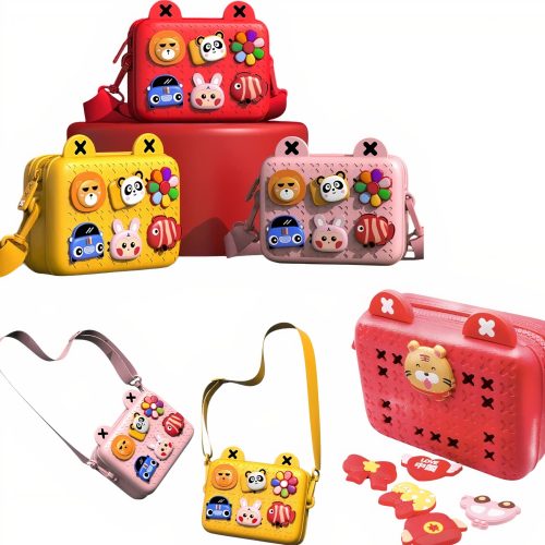 Geanta cu Bretea 17x12x6cm cu Accesorii Detasabile, Diferite Culori Engros