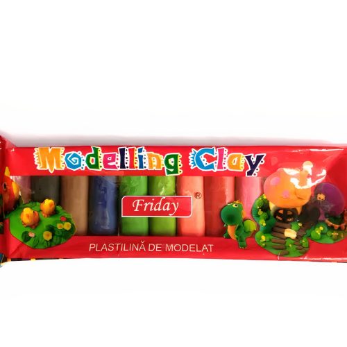 Plastelina 10 Culori, 200 g, Friday, Engros