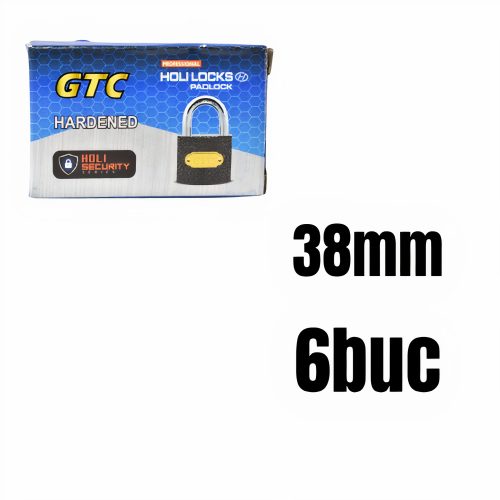 Lacat Negru GTC 38mm 6buc/set Engros