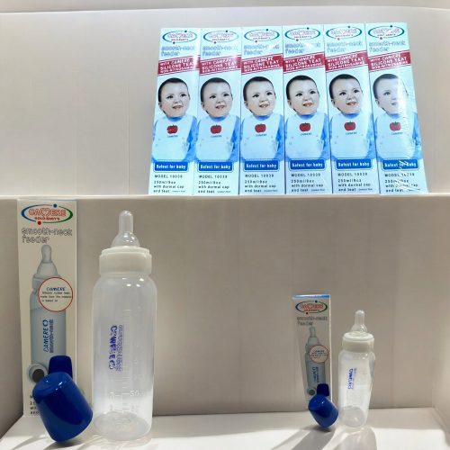 Biberon din Plastic 125ml, cu Tetina din Silicon, 6/Set, Engros