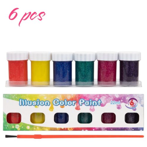Acuarele la Borcan 22ml Musion 6/set, Diferite Culori cu Pensula Engros