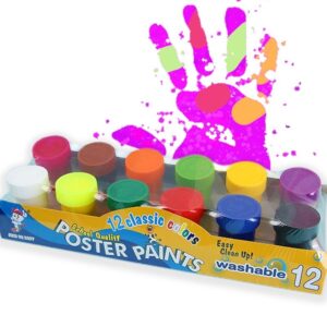 Acuarele Poster 20ml la Tub 12/set, Diferite Culori cu Pensula 15cm Engros