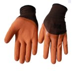 Manusi de Protectie Acoperite cu Latex 12/set, Marimea 10, Negru si Maro, 29-46 Engros