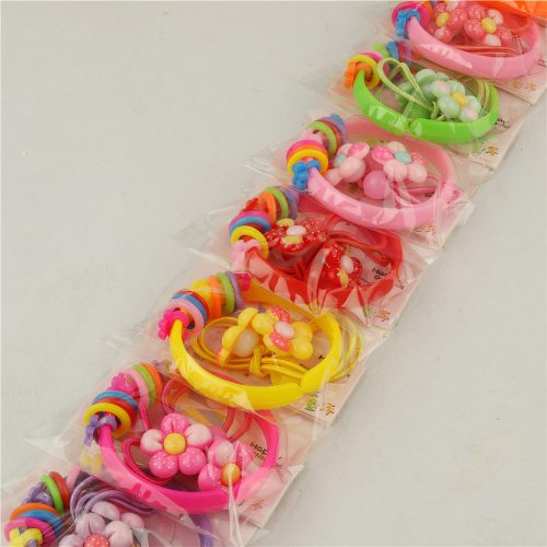 Elastic pentru Par, 10cm, Bratara din Plastic, 5cm, 72/set, Diverse Modele Engros