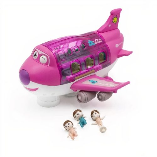 Jucarie Avion cu Pasageri, 27x20cm, Lumina si Sunet Engros