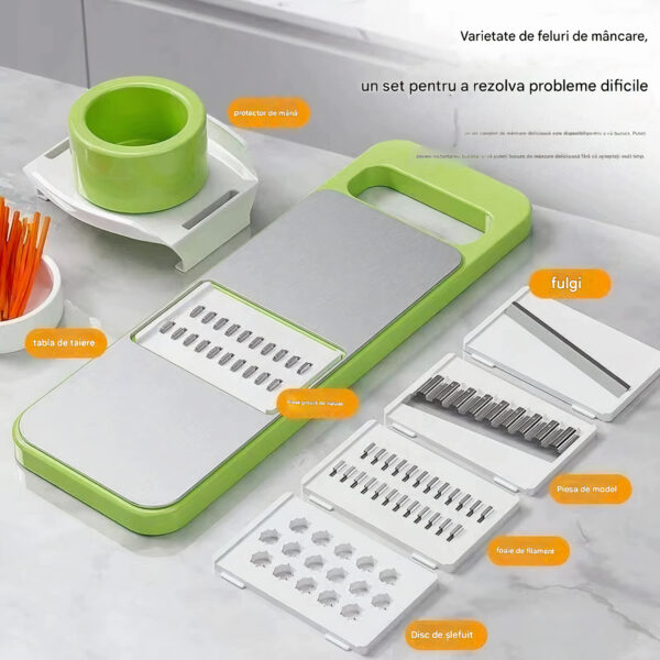 Razatoare Multifunctionala, 28x10 cm, pentru Legume si Fructe, 5in1 Engros - imagine 2