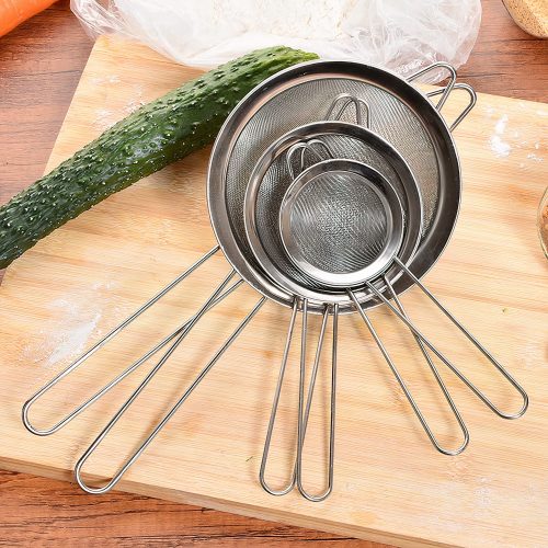 Strecuratoare din Otel Inoxidabil 3/Set, cu Manere Lungi, pentru Ulei si Alimente, de Diferite Dimensiuni Engros