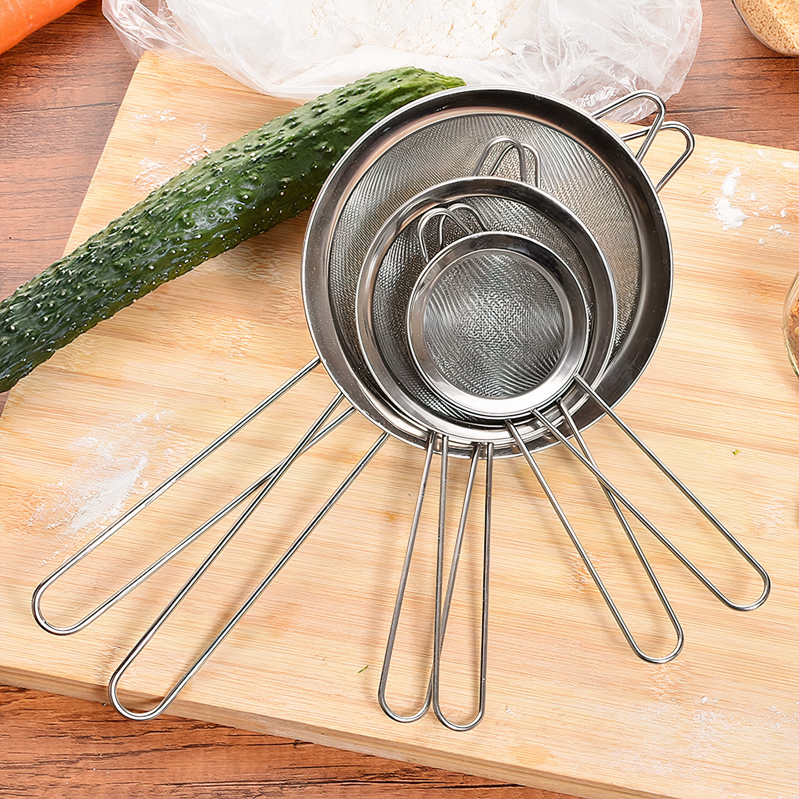 O1CN01CZDsa61uUN1ENDQnp___1005836040-0-cib_LE_upscale_balanced_x4 Strecuratoare din Otel Inoxidabil 3/Set, cu Manere Lungi, pentru Ulei si Alimente, de Diferite Dimensiuni Engros