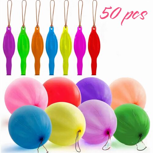 Baloane Mari cu Elastic 50/Set, Diferite Culori Engros