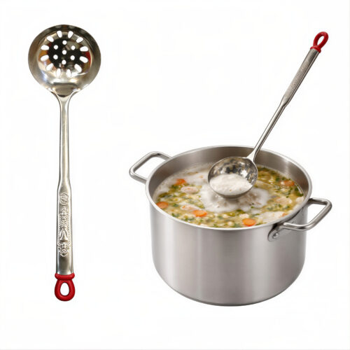 Polonic cu Design Perforat, din Otel Inoxidabil, 28 cm Engros