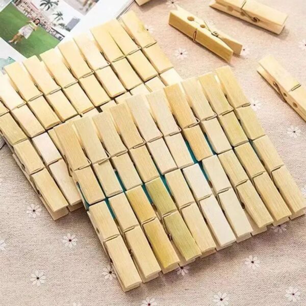 Carlige din Bambus 20/set, din Bambus 5.5cm pentru Haine Engros