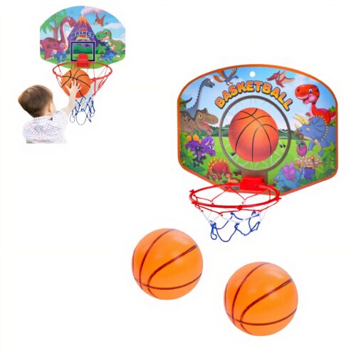 Joc Baschet cu 2 Mingii si Cos Basketball, 18x25cm Engros