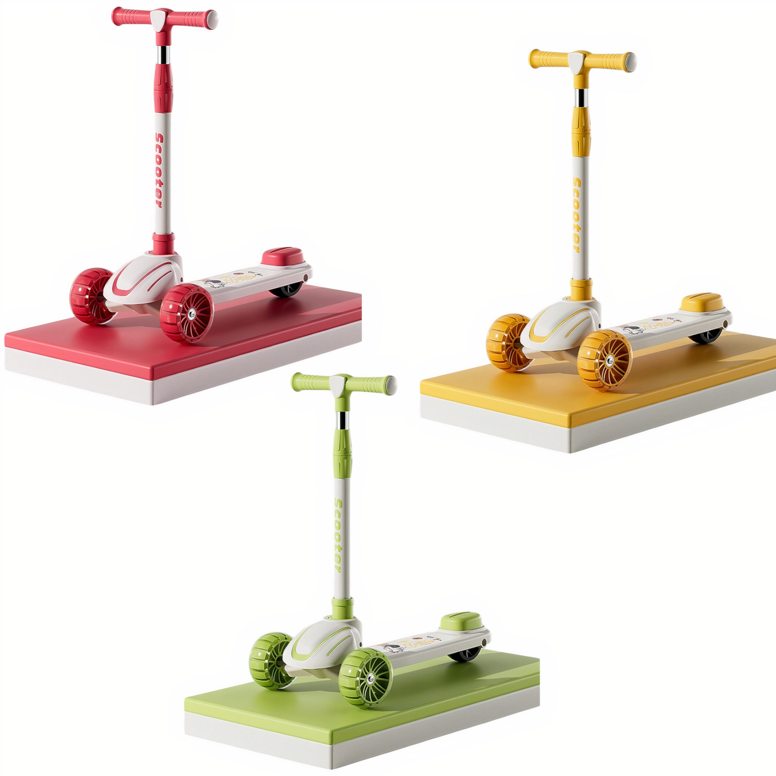 Trotineta cu Trei Roti LED pentru Copii 80x55cm cu Frana, Fata si Baiat Engros Trotineta cu Trei Roti LED pentru Copii 80x55cm cu Frana, Fata si Baiat Engros