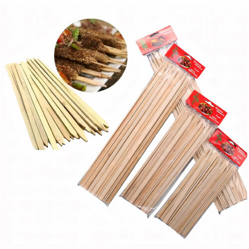 Betisoare Plate pentru Frigarui 24/set, din Bambus 24cm Engros