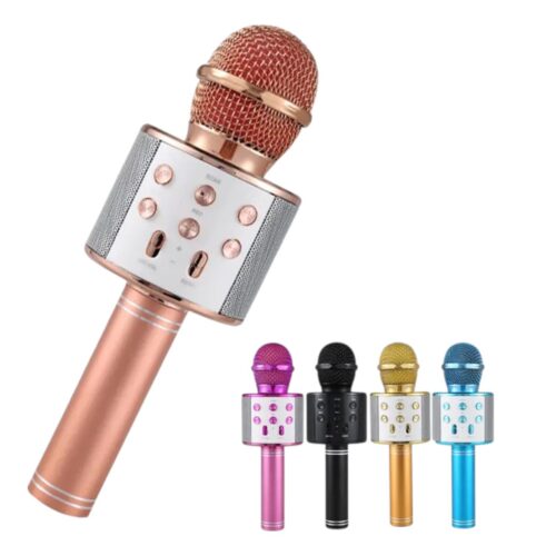 Microfon Wireless cu Boxa 20cm Bluetooth si Radio, pentru Karaoke Diferite Culori Engros