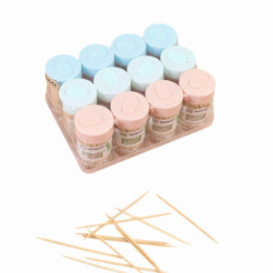 Scobitori 7cm, din Bambus in Tub 10/set de Plastic Engros