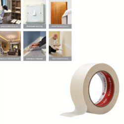 Bandă Adezivă pe Bază de Pânză 45mmx90m Albă, 6/set pentru Uz Industrial și Ambalare Engros