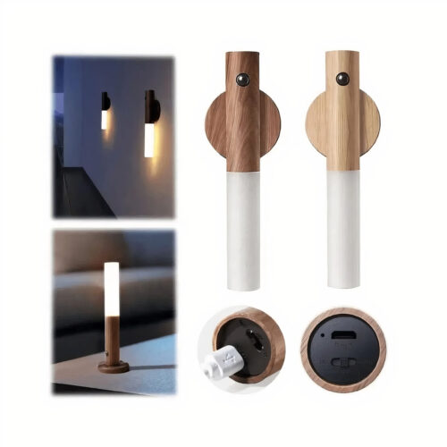 Lampa LED Magnetica 18cm de Perete Reincarcabila prin USB, cu Senzor de Miscare pentru Interior Engros