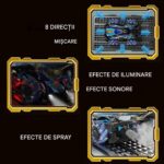 Mașină Electrica 27x18x8.5cm Control prin Telecomandă și Brățară Gesturi, cu Efecte de Lumină Sunet și Spray Diferite Culori Engros