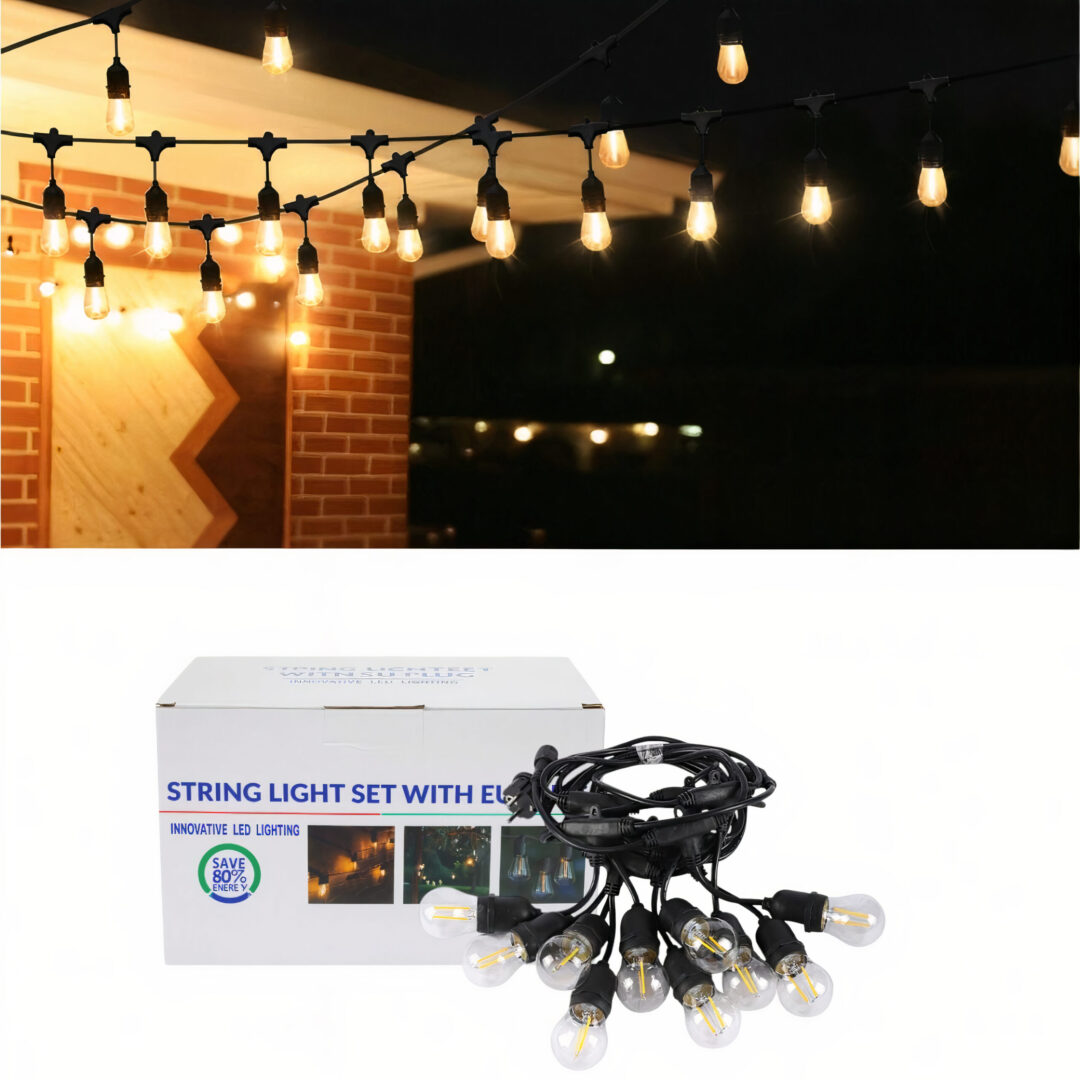 Ghirlanda Luminoasa LED 10m cu 20 Becuri, Lumină Caldă Conectabila prin Serie Engros