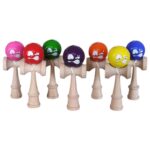 Kendama 18cm din Lemn, Lucioase, Ștanțată Diferite Modele Engros