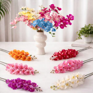 Fir de Orhidee 100cm, Material Textil Sintetic, Diferite Culori Engros 1 Fir de Orhidee Plastic 100cm, Diverse Culori Engros