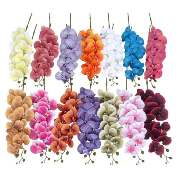 Fir de Orhidee Plastic 100cm, Diverse Culori Engros