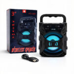 Boxă Portabilă Bluetooth KTS-1057, Lumina LED Color Radio FM 17×7.5cm USB si TF Card Engros