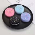 Jucarie Squeeze 16/set Model Biscuite 6cm, Diferite Culori Engros