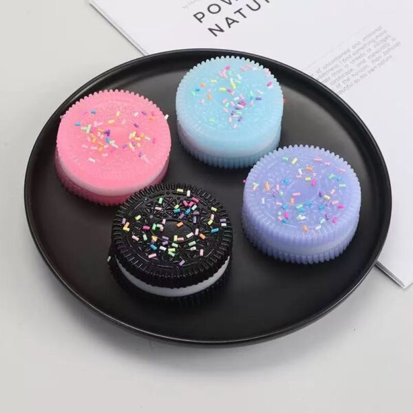 Jucarie Squeeze 16/set Model Biscuite 6cm, Diferite Culori Engros