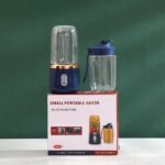 Blender Portabil 19.5x8.5cm, Reîncărcabil 400ml cu 2 Căni și Capace 15x8cm, Mixer Smoothie cu Acumulator USB, pentru Fructe si Legume Engros