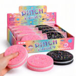 Jucarie Squeeze 8/set Model Biscuite 10cm, Diferite Culori Engros