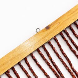 Perdea Decorativă pentru Ușă 90x195cm din Mărgele cu Bară din Lemn, și Agățători Metalice Model Zig-Zag Engros