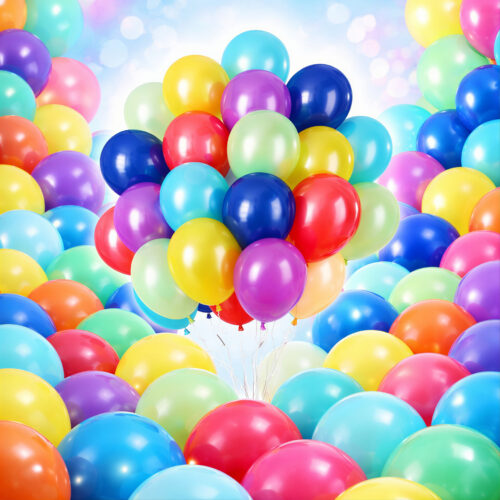 Baloane Latex 100/set, pentru Petreceri și Evenimente, Diferite Culori Engros