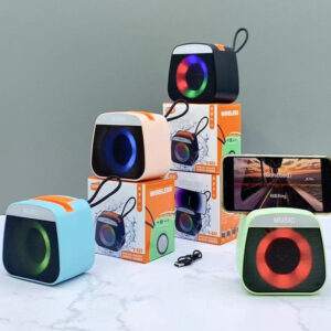 Boxă Portabilă Bluetooth cu LED RGB Multicolor si Suport Telefon 10.5x11cm, cu Agățătoare Diferite Culori Engros