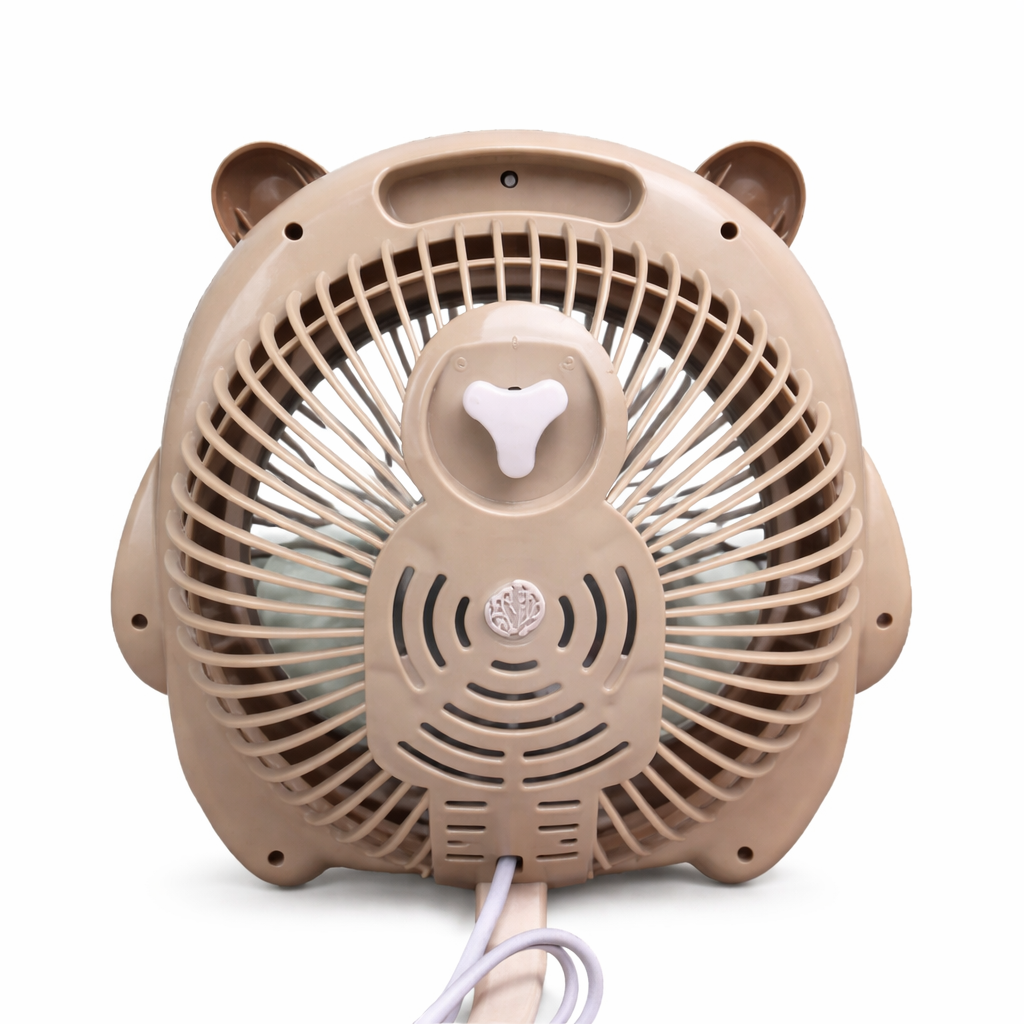 Ventilator Electric 27x25cm Portabil, Model Capybara, din Plastic Engros