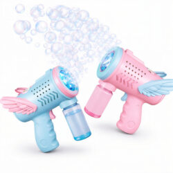 Pistol Automat de Baloane Angel 13.5x13cm, cu Lumini LED Multicolor și Rezervor Lichid Diferite Culori Engros